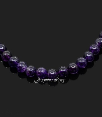 Amethyst 8mm Perlen Armband 18 cm lang