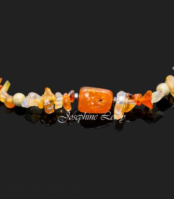 Carnelian Kette 90cm