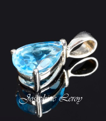 London topaz in drop shape,...